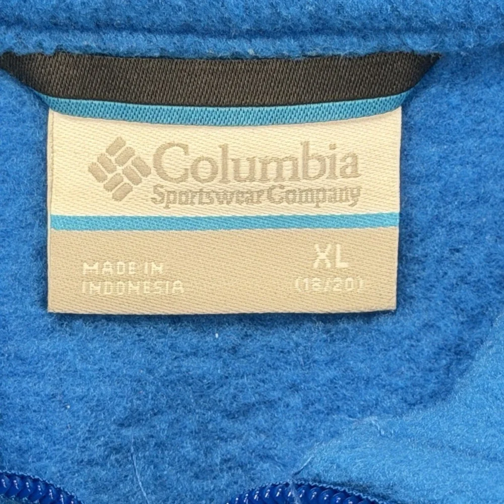 COLUMBIA Big Boys Steen's Mountain II Fleece Size XL Blue Jacket Retail $45